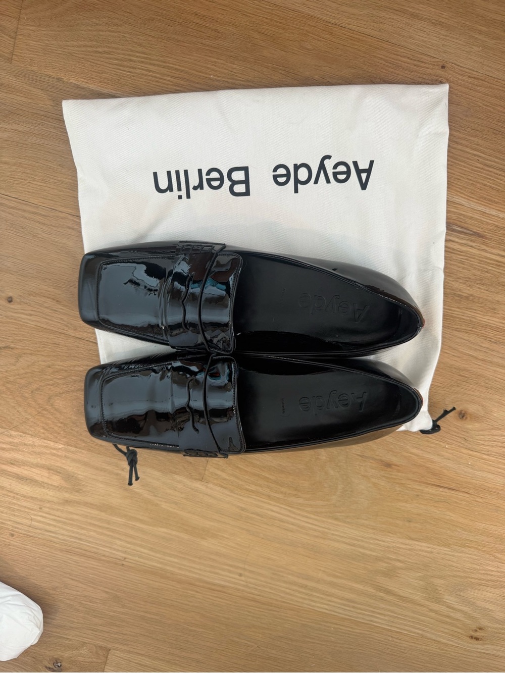 Aeyde Black tom Loafers NEW